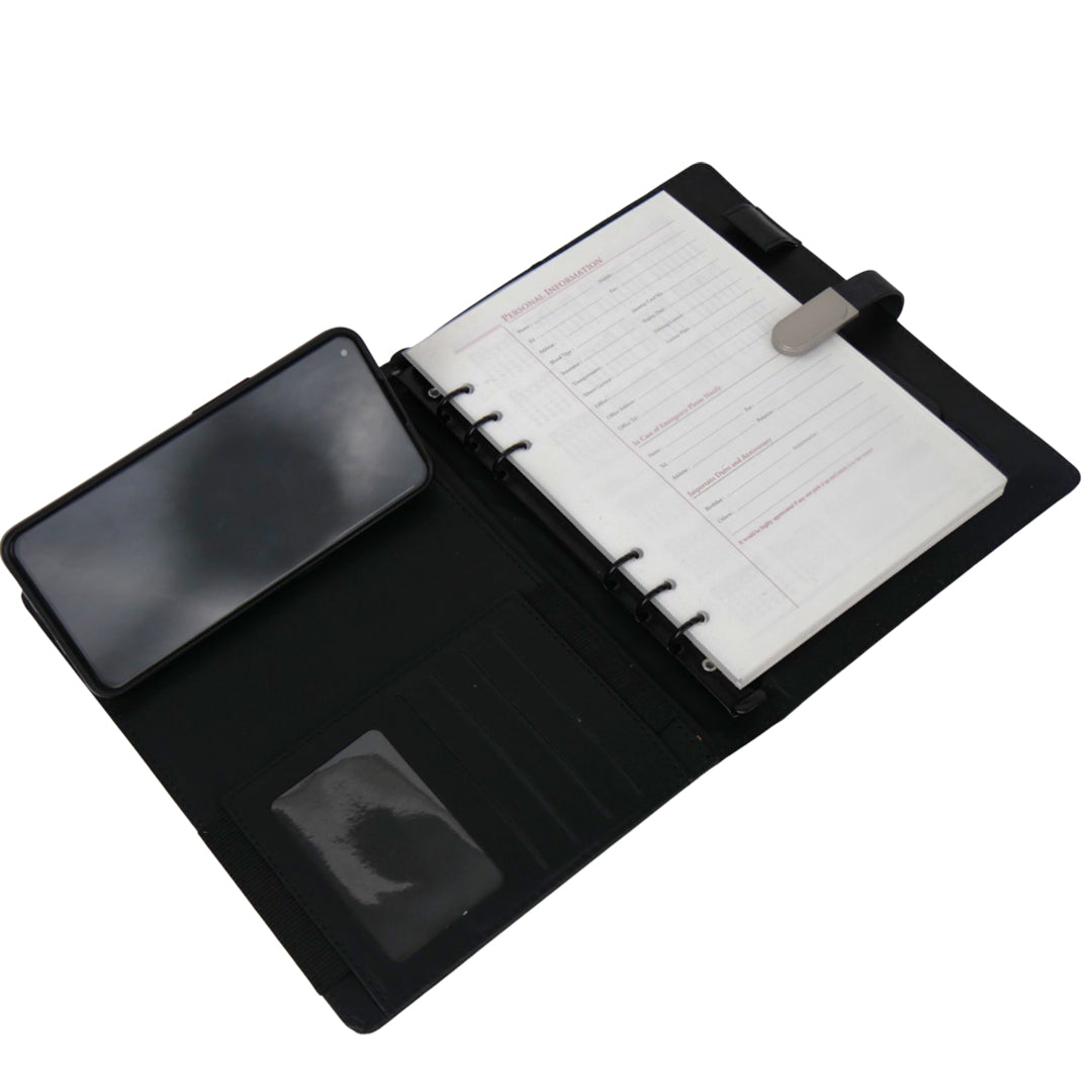 Personalized Smart Diary with Wireless Charging, Table Lamp & LED Name Display | 8000mAh Powerbank Organizer