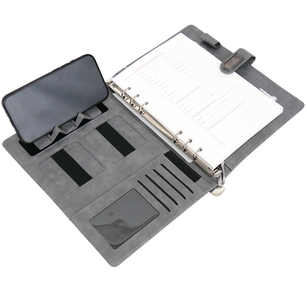 Premium Smart Powerbank Diary with 16GB Pendrive, Mobile Stand & Metal Lock | All-in-One Corporate Gift Organizer