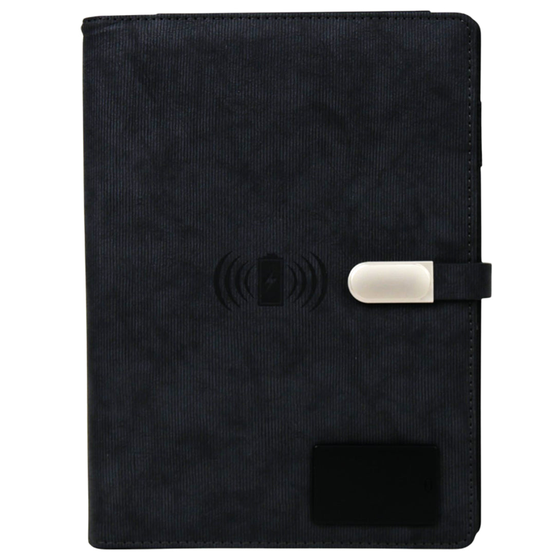 Personalized Smart Diary with Wireless Charging, Table Lamp & LED Name Display | 8000mAh Powerbank Organizer
