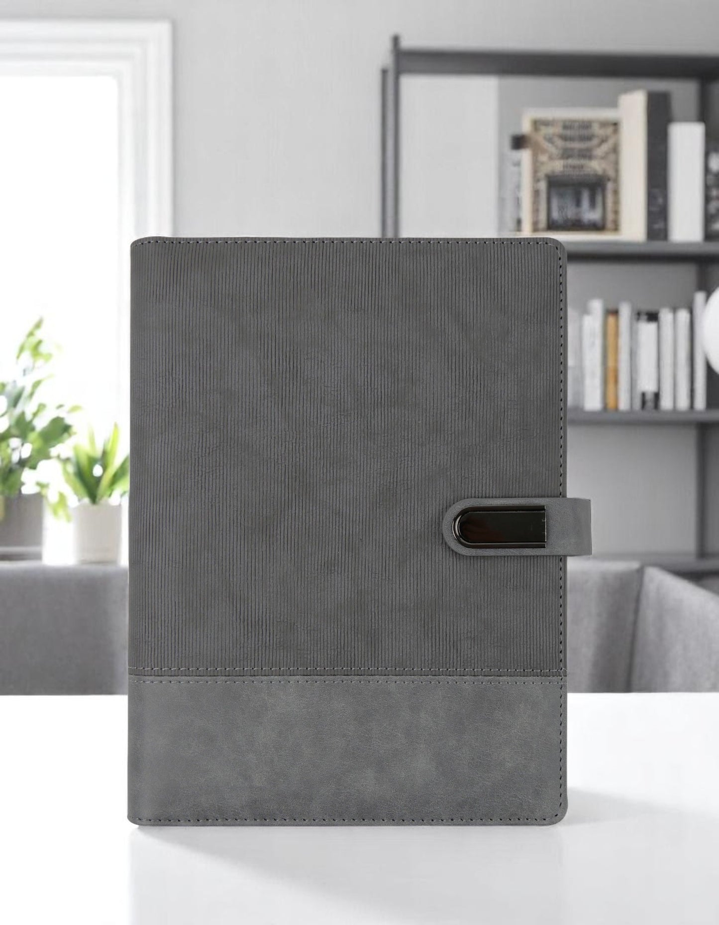 Premium Smart Powerbank Diary with 16GB Pendrive, Mobile Stand & Metal Lock | All-in-One Corporate Gift Organizer
