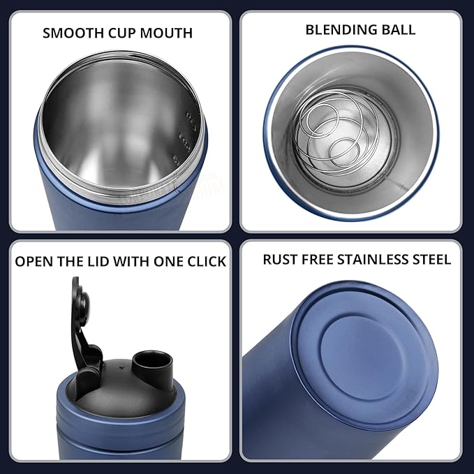 Personalised Stainless Steel Gym Shaker Bottle – 750 ML | Leak-Proof, Customised Fitness Companion