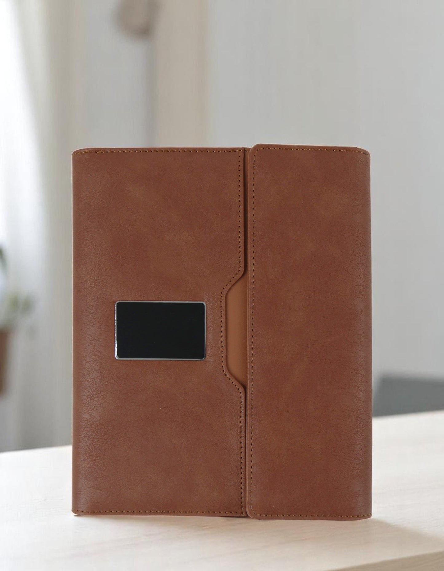 Premium Smart Powerbank Diary with 16GB Pendrive, Mobile Stand & Metal Lock | All-in-One Corporate Gift Organizer