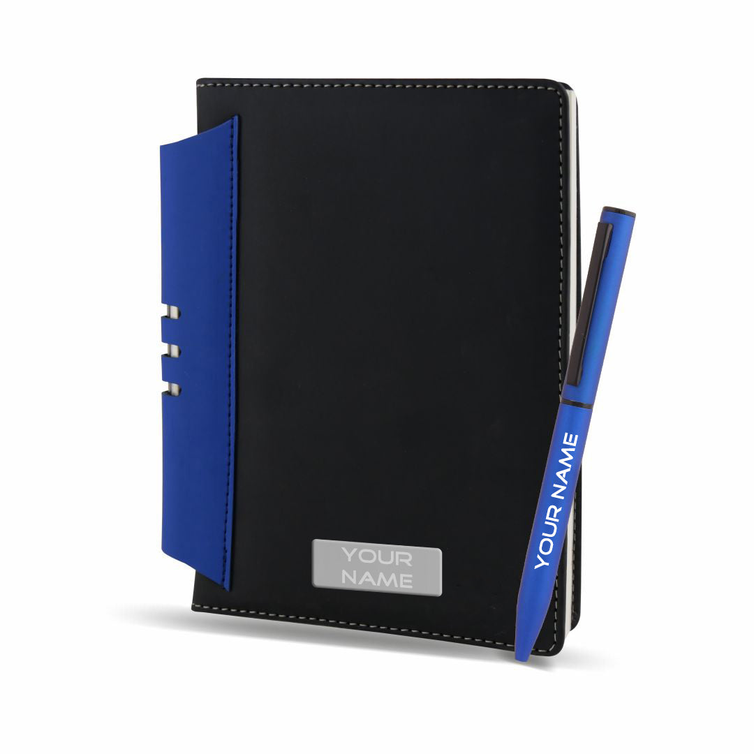 PU Leather Notebook & Metal Pen combo set