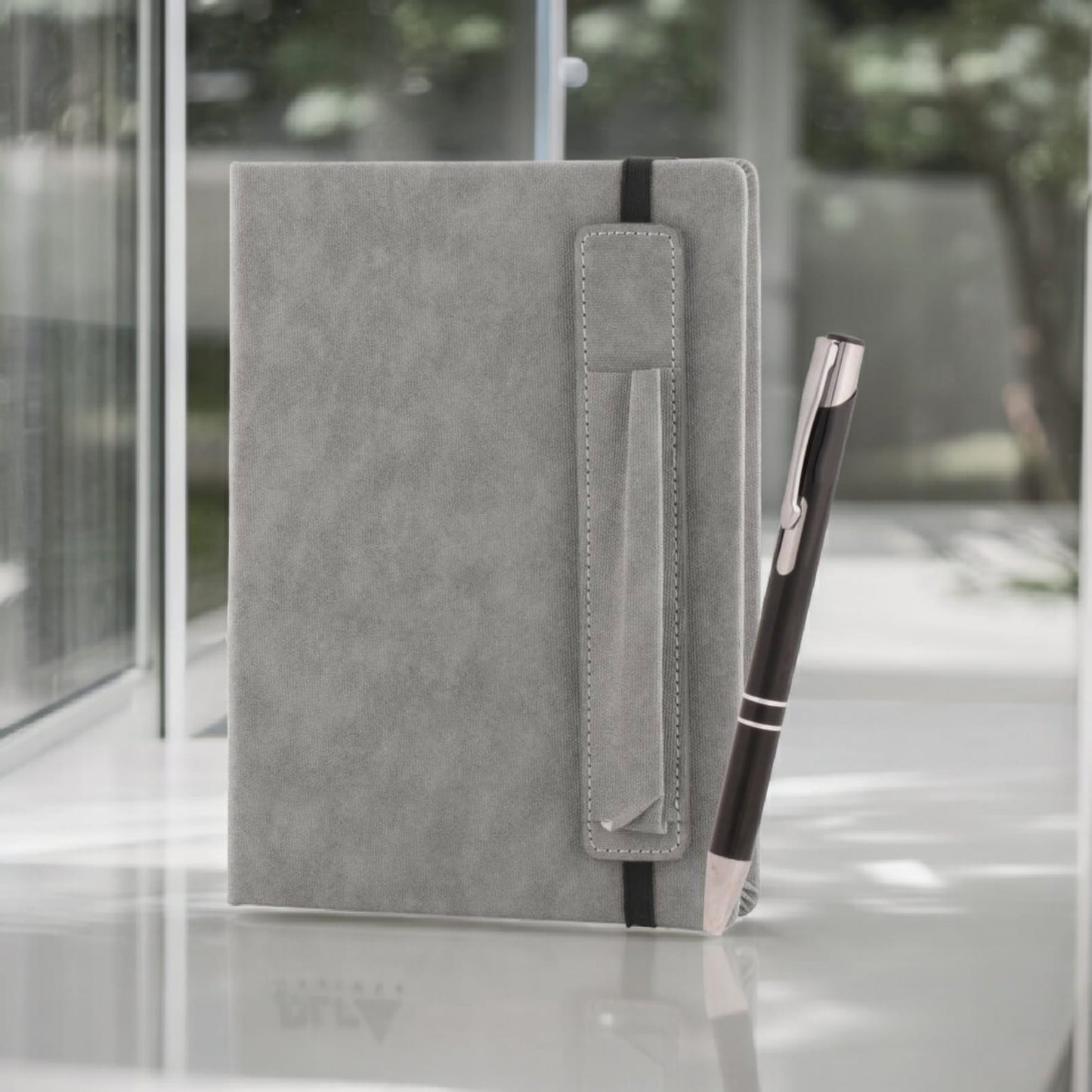 PU Leather Notebook & Metal Pen combo set