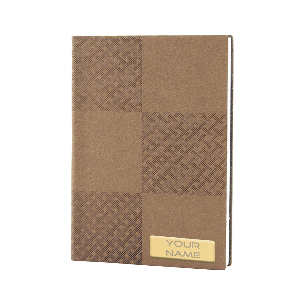 PU Leather soft cover notebook with name print