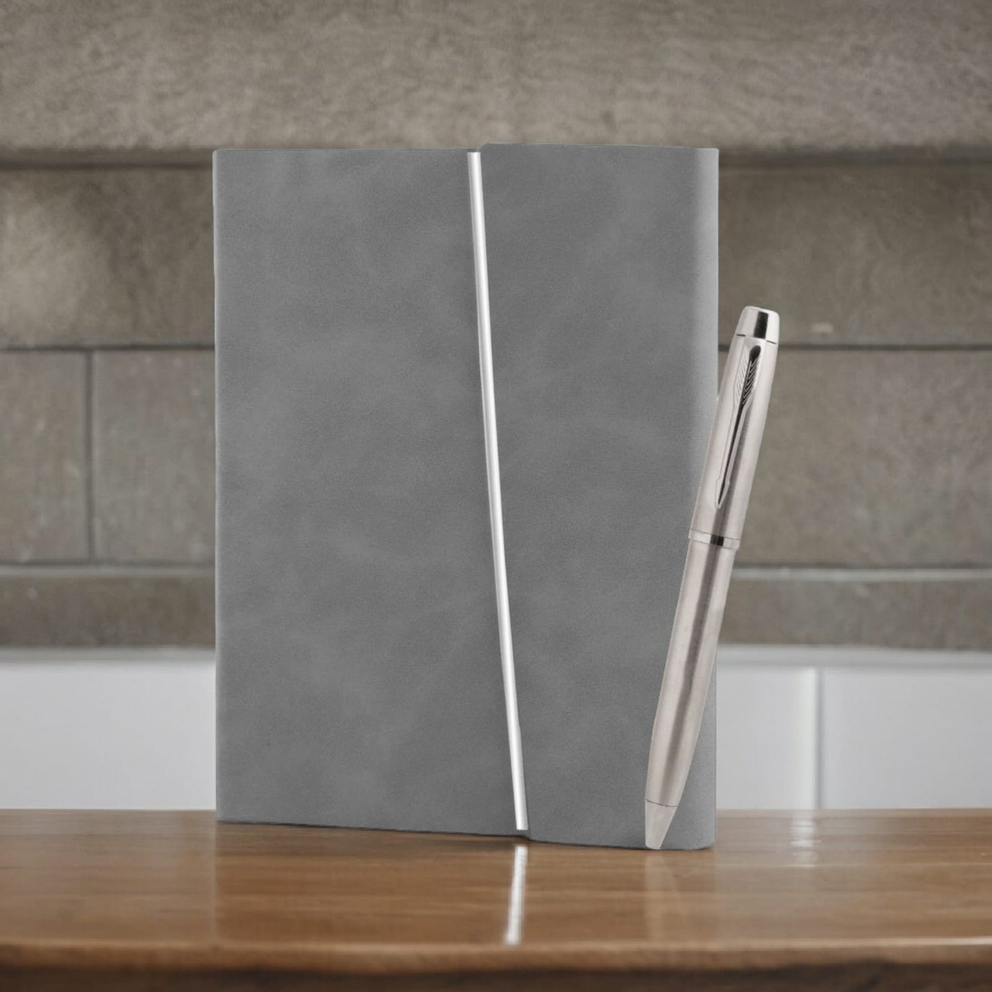 PU Leather Notebook & Metal Pen combo set
