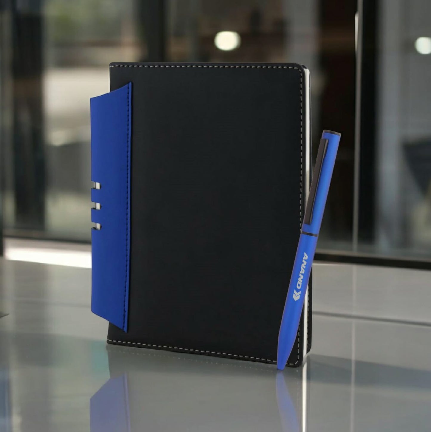 PU Leather Notebook & Metal Pen combo set