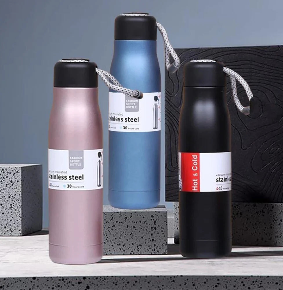 Corporate Gift World – Premium Personalized Stainless Steel Temperature Bottle | 550ml Vacuum Flask with Name Engraving | Ideal for Corporate Gifting