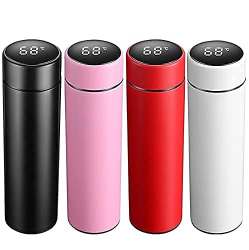 Personalised Stainless Steel Smart Temperature Bottle – 500 ML | 6-8 Hour Hot & Cold | Laser Name Engraved