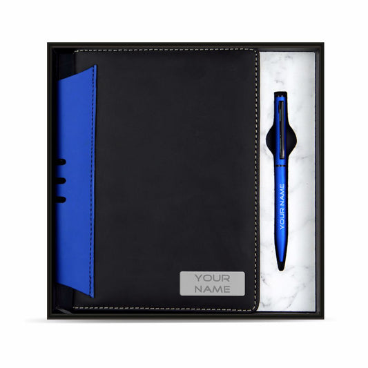 PU Leather Notebook & Metal Pen combo set