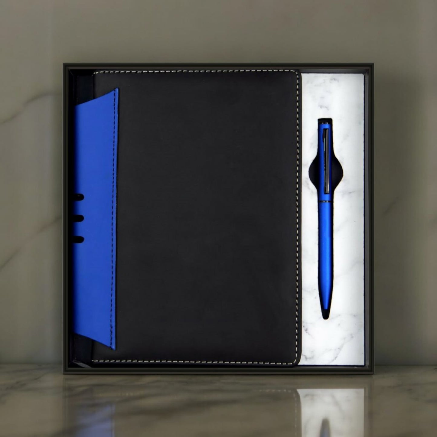 PU Leather Notebook & Metal Pen combo set